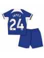 Otroški Nogometna dresi replika Chelsea Reece James #24 Domači 2023-24 Kratek rokav (+ hlače)